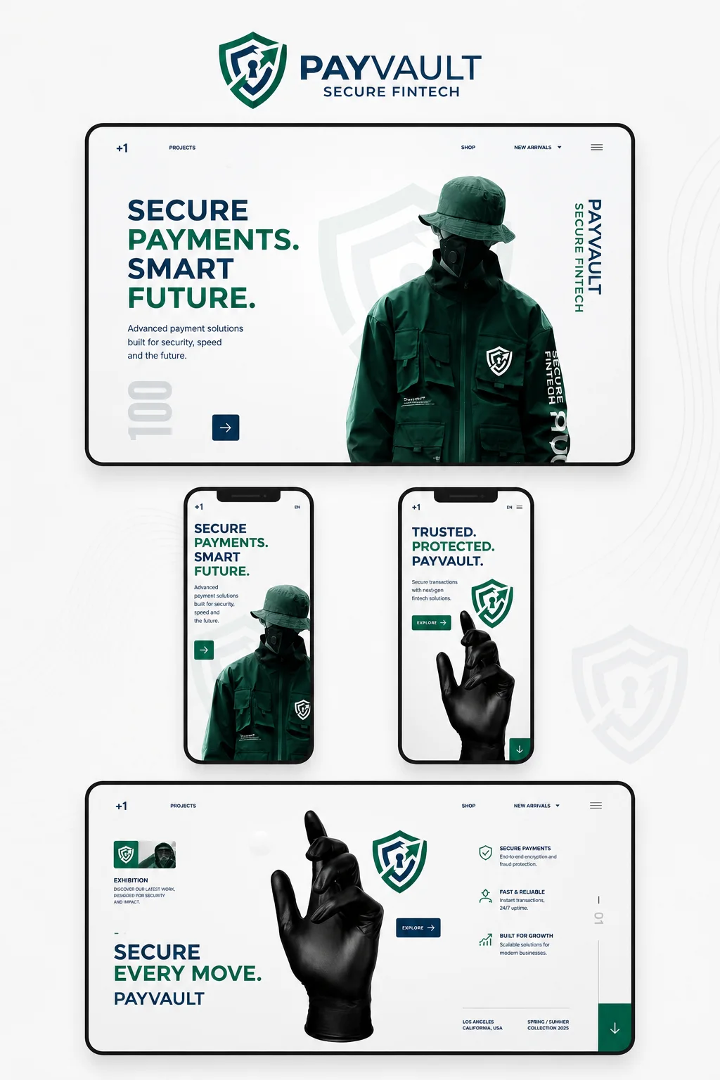 PayVault, Brand identity · Website